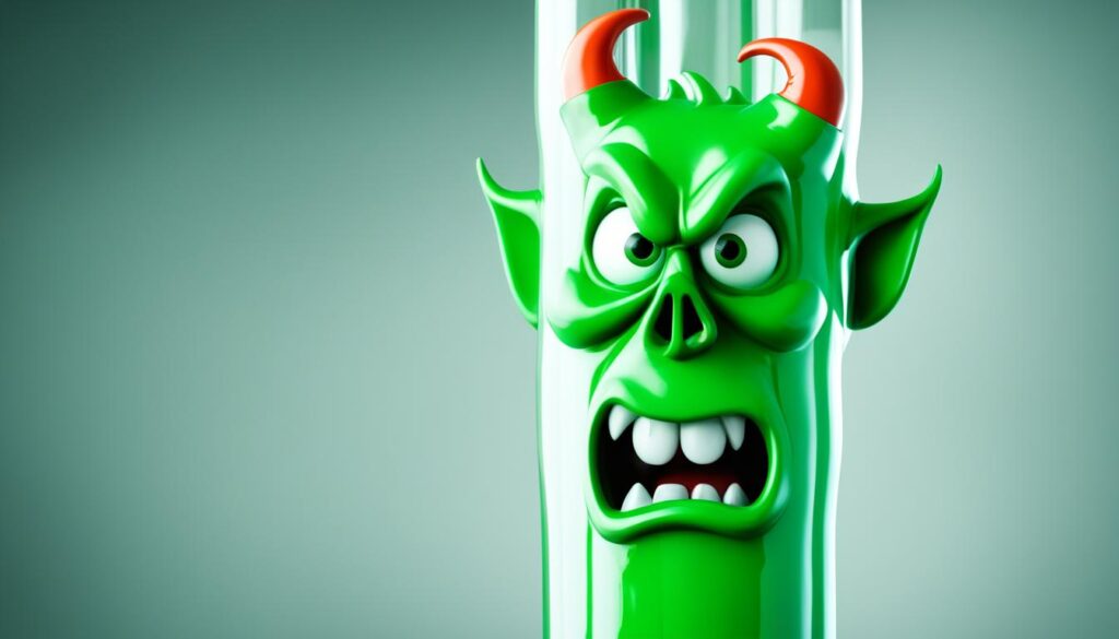 diabo verde em cano de pvc